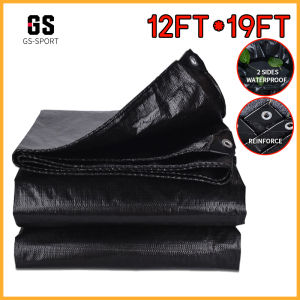 trapal waterproof makapal size 6ft x9ft/12ft x19ft black trapal lona outdoor sale truck cover Multiple sizes available