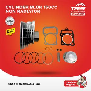 TRS Cylinder Cilinder Silinder Block Set 150cc Motor Roda Tiga Kaisar Nozomi Non Radiator Spareparts Original TRS JOGJA