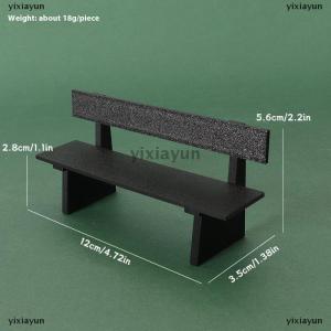 [COD] yixiayun 1 Piece Dollhouse Miniature Black Table And Chair Furniture Model Scene Decoration Props Doll House Accessories