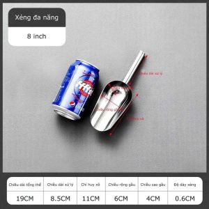 Vá Xúc Đá Inox - Muỗng Xúc Đá Inox loại Dày Đẹp Xịn - Dụng Cụ Xúc Đá - ALLIN
