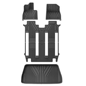 BYD eMAX 9 (2025 - Present) deep dish matting Car Floor Mats TPE Floor Mat Trunk Mat Carpet Waterproof Wear-resist Premium