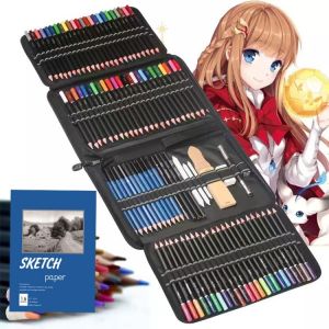 24/35/40/71/145pcs Sketch Pencil Set Art Craft Professional Artist Drawing Kit Graffiti Portable Student Supplies Colour Color
