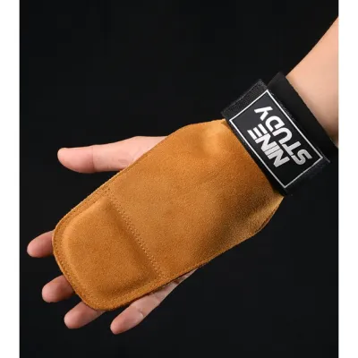 Găng Tay Tập GYM Hở Mu Bàn TayLifting Grips NINE STUDY - Dây Kéo Lưng-Lifting Grips ( Lót Tay & Kéo Lưng )