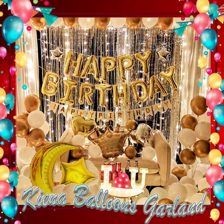 Party Birthday Balloons Decor Digitals