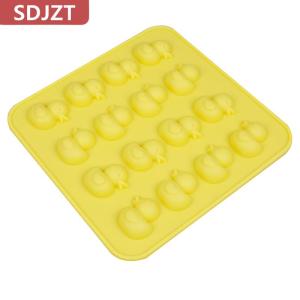[COD] SDJZT แม่พิมพ์ซิลิโคนเป็ดน่ารัก DIY ช็อกโกแลตไอซ์บิสกิตแม่พิมพ์ขนม