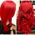 Red Hair Color with Oxidant ( 0.45 Bremod Permanent Hair Color ). 