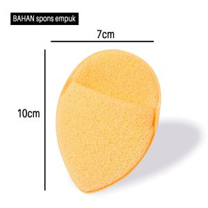 Spons scrub pembersih wajah facial foam whitening pengangkat daki untuk mandi sabun cair warna yellow purple sponge spon jari finger cleansing lap cuci muka