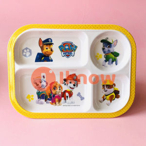 I know Kids Divided Plates PAW Patrol Chase Rocky Rubble & Skye
