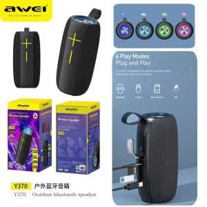 Awei Y370 Portable Bluetooth Wireless IPX6 Speaker Outdoor TWS Waterproof Good Sound Quality