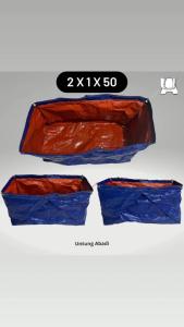 Terpal kolam ikan 2x1x50 / 200x100x50