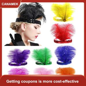 【CANAMEK】 Sequins lông pha lê Headband Ấn Độ lông headdress kỳ nghỉ bên Ấn Độ hairband Thời Trang Phụ nữ tóc phụ kiện