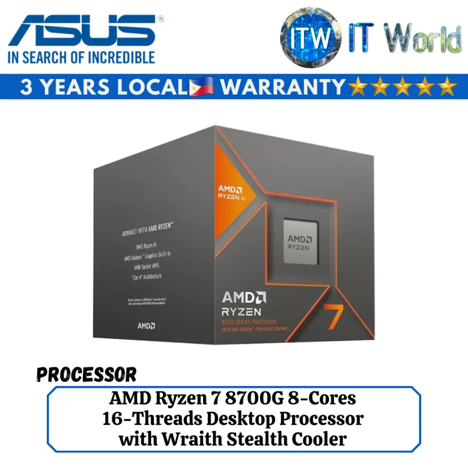 AMD Ryzen 7 8700G Processor with Asus Prime B650M-A WiFi mATX AM5