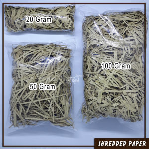 Vintage Kertas Cacah/Shredded Paper Coklat untuk Isi Hampers gift box pelengkap packing