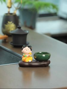 Chinese-style incense burner for sandalwood incense home-use incense holder high-end ceramic incense stand new craft product
