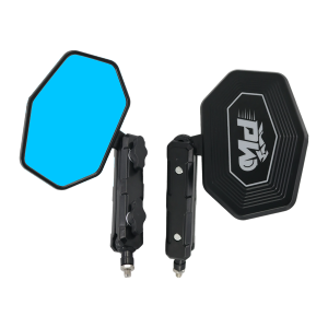 Motorcycle Anti Glare Blue Mirror With 360 ° Adjustable Large Field Of View Waterproof And Durable Suitable For Various Models