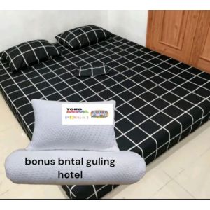 Kasur Busa Anti Kempes Murah Gratis Bantal & Guling Muat Untuk 3 Orang UK 140×180×10