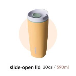 Owala 20oz Slider Insulated Stainless Steel Coffee Reusable Iced & Hot Coffee Travel Mug BPA Free,590ml