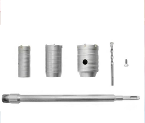 3PCS/SET 30/40/50MM Sds Plus Shank Hole Saw Cutter Concrete Cement Stone Wall Drill Bit With Wrench