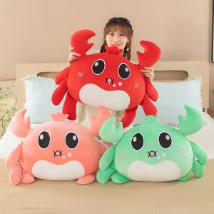 SHEBE668 PP Cotton Crab Ocean Plush Toys Simulation Soft Sea Crab Plush Dolls Kids Accompany Dolls Fluffy Animal Crab Dolls Childrens Christmas Gift