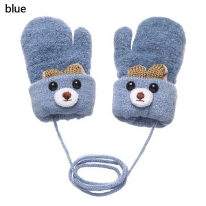 FLYING   Elastic Boys Girls Cute Cartoon Kids Gloves Thick Warm Knitted Mittens