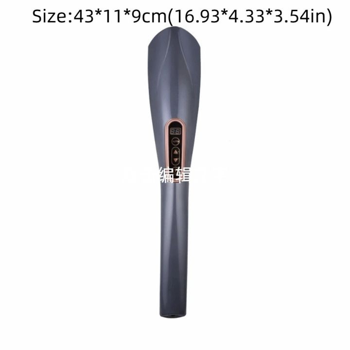 MUSCLEX%20Multi-purpose%20Wireless%20Massager%20Various%20Massage%20Heads%20Acupuncture%20Massage%20Dolphin%20Massager%20%20Red%20Light%20Simulation%20Massage%20Stick%20Back%20-%20Image%203