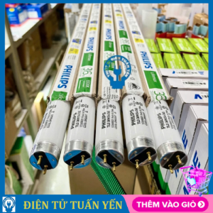 Bóng đèn huỳnh quang T8 Philips 1m2 36W ánh sáng trắng - Hàng chính hãng