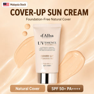dAlba UV Essence Waterfull+ Cover-Up Sun Cream SPF50+ PA++++ Natural Cover Sunscreen 50ml