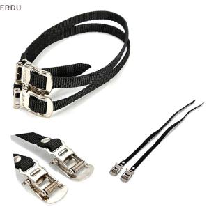 💖【Special price】💖ERDU 1PC Pedal Straps Bicycle Feet Strap Bike Strap Toe Clip Strap Black