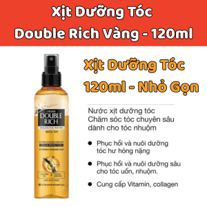 Xịt Dưỡng Tóc Double Rich Chuyên Sâu Cho Tóc Nhuộm 120ml  nhỏ gọn tiện lợi.