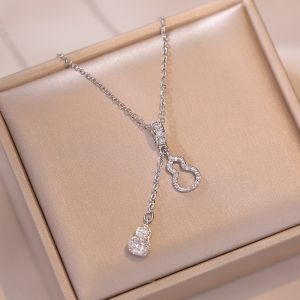 COD ❤️ Kalung Tahan Karat permata simple / Kalung style korea permata indah Anti Luntur