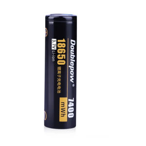 Pin sạc 18650 Doublepow 7400mWh 3.7V/4.2V Pin Lithium-ion dung lượng thực chống cháy nổ dùng cho đèn pin quạt sạc