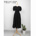 Đầm xoè dáng dài thiết kế đơn giản Moolys MD021. 