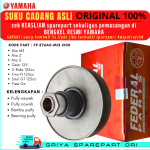 Pully Mio m3 Original Pulley Belakang Mio Z S Puli Yamaha Gear Ori Freego Soul GT Xride Puli Fino Fi 125 Original Federal Aspira Astra Otoparts