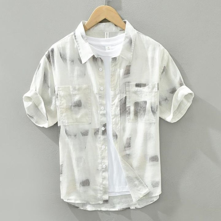 pure linen cotton shirts