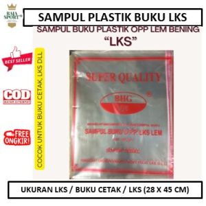 Sampul Plastik Buku Untuk LKS isi 50 / Sampul buku LKS / buku Cetak LKS