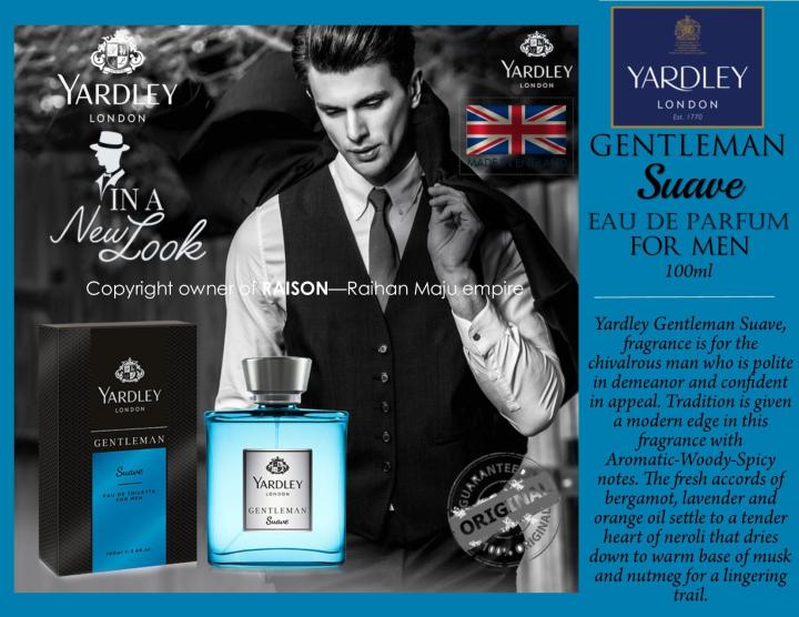 Yardley London GENTLEMAN Suave EAU DE PARFUM FOR MEN