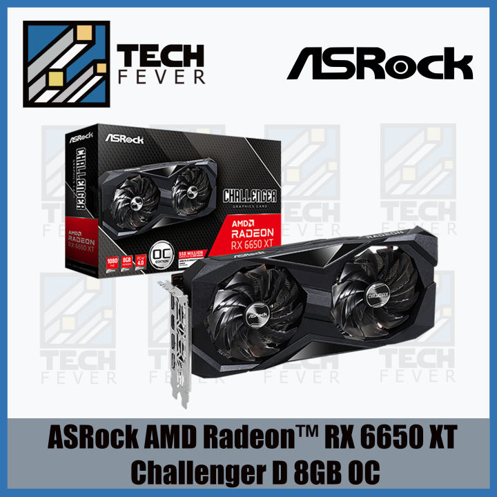 ASRock AMD Radeon™ RX 6650 XT Challenger D 8GB OC(RX6650XT CLD 8GO ...