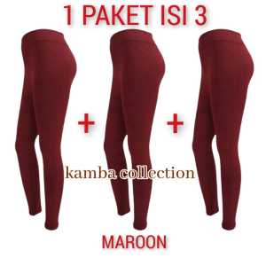 SPESIAL...!!! 1 PAKET ISI 3 / CELANA LEGGING JERSEY STANDART JUMBO CELANA LEGGING WANITA SEWASA  /   CELANA LEGGING POLOS PANJANG /