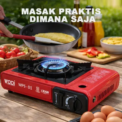 Kompor Gas Portable WPS-01 Warna Random untuk Masak Praktis- Tidak Termasuk Gas (KS)