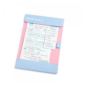 A4 Leather Magnetic Clamps Document Holder Portable Writing Clip Board Magnetic Buckle Leather Pad File Folder Contract Document Board