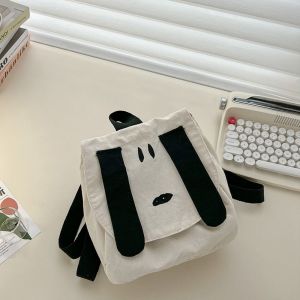 MIRACLE HOME STORE Puppy Dog Canvas Backpack Large Capacity Cartoon Child Snoopy Backpack Casual Shoulder Bag Parent-child Bag Girl