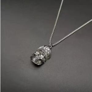 Hmeme Retro Hip Hop Punk Thép Không Gỉ Hộp Sọ Vòng Cổ Người Đàn Ông Của Đá Cá Tính Dài Mặt Dây Chuyền Vòng Cổ Halloween Trang Trí Đảng Đồ Trang Sức