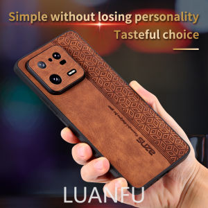 Case for Xiaomi 13T Pro / Xiaomi 13T / Xiaomi 13 Pro / Xiaomi 13 Case Protection Leather Embossed Luxury Business Phone Back Cover Anti-drop Shockproof Protective Case