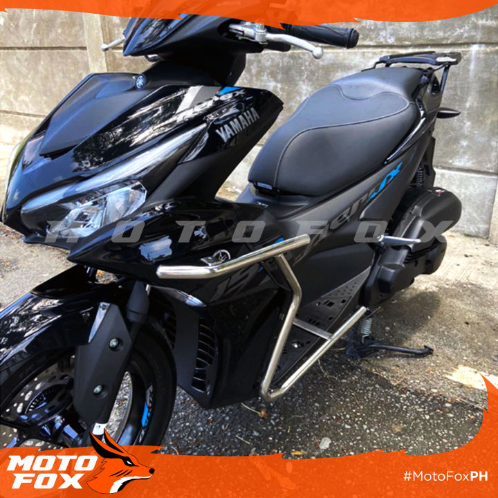 Aerox V2 Stainless Steel Half Crash Guard MDL-Ready - Motofox | Lazada PH