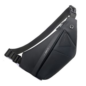 CSONLINEMALL Men‘s Messenger Bag Sling Chest Bag Waterproof Trendy Cool Messenger Shoulder Bag