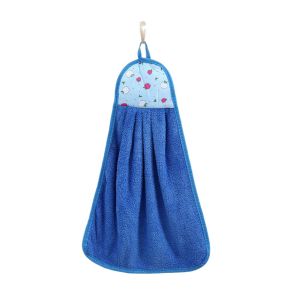 Hanging Super Absorbent Hand Towel Extra Thick Coral Velvet Kitchen Bathroom Hand Towel