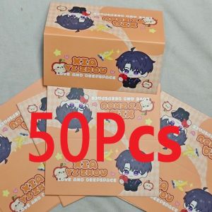 50Pc/Set Game Love And Deepspace Xavier Zayne Rafayel ralayo Sylus Caleb Paper Card Head Card Back Packing Material DIY Gift Photocard Packaging With OPP Bag Office School Supplies