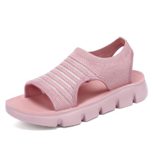 [Free Shipping] WomenS Summer New Hollow Breathable Sandals Soft Sole Comfortable Mom Shoes WomenS Shoes
