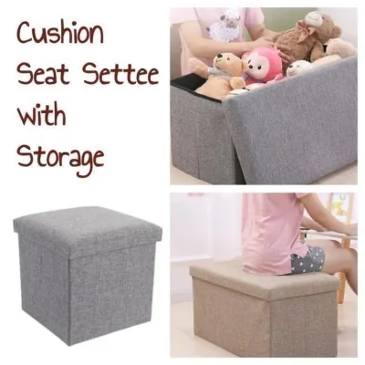 Cushion Seat Settee with Storage