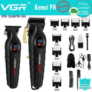 HIENA HYN-265 HYN-065 Electric Hair Clipper Kit with LED Display Cordless Hair Clipper DLC Adjustable Home Hair Clipper